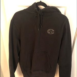 Black champion hoodie